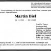 Biel Martin 1913-2000 Todesanzeige
